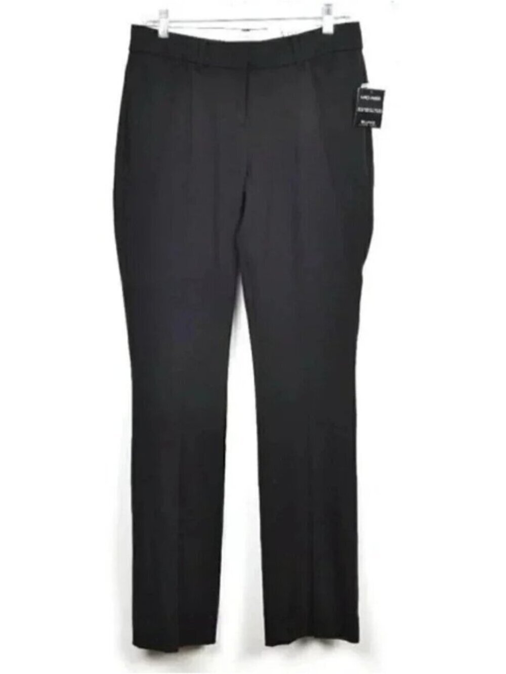 NWT Alfred Sung Black Mid  Rise Bootcut Pants Trousers Size 4